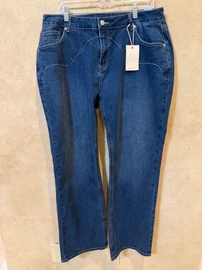 Flamingals women’s plus bootcut Jeans new size 3x